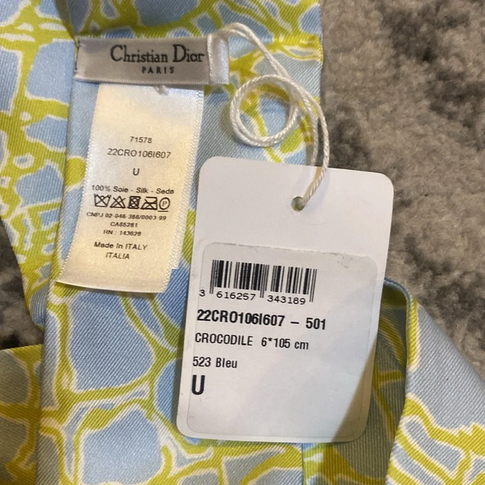 Christian Dior Crocodile Mitzah Scarf
